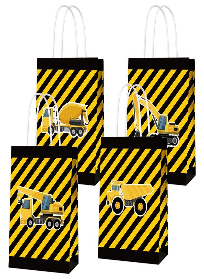 BCHOCKS 16 PCS Construction Party Goodie Favor Candy Treat Bags for Construction Birthday Party Supplies Construction Theme Party Truck Gift Bags for Kids Boys - Image 1